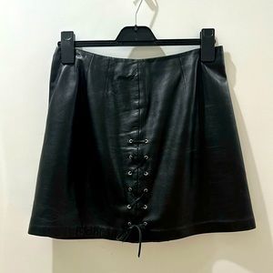 Leather skirt